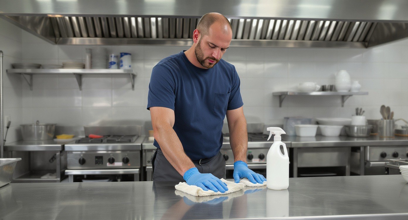Commercial kitchen cleaning